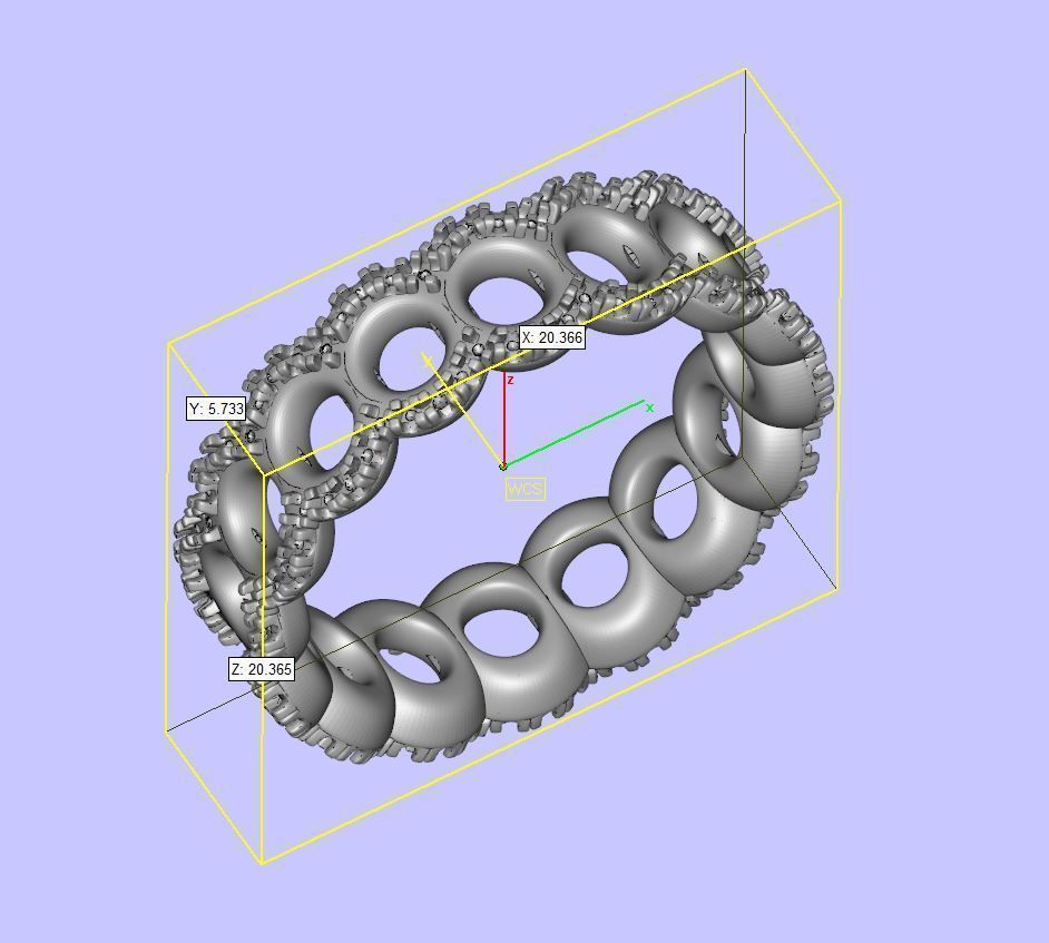 Jura Diamond Ring 3D print model_2