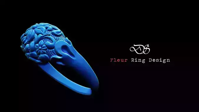 Fleur Dome Zbrush ring 