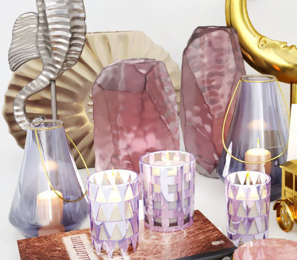 Decorative set Sculptures for the hall 3D model_2