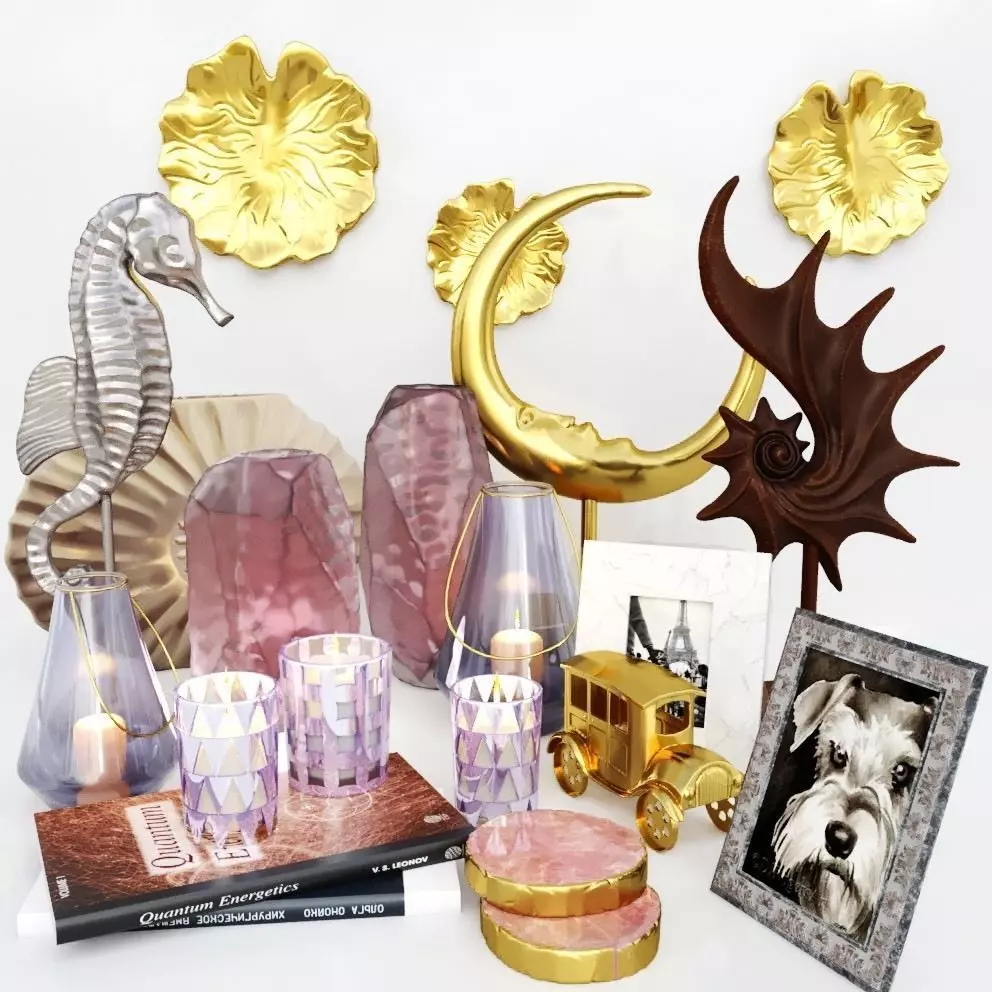 Decorative set Sculptures for the hall 3D model_0