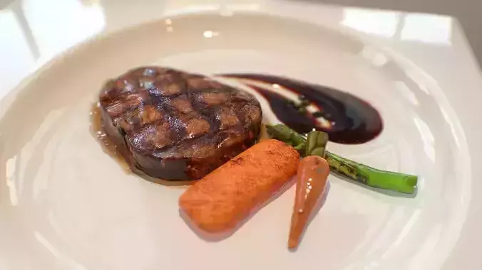 beef steak Low-poly 3D model