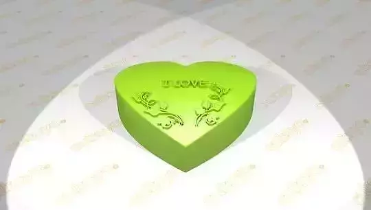 casket i love you heart shape