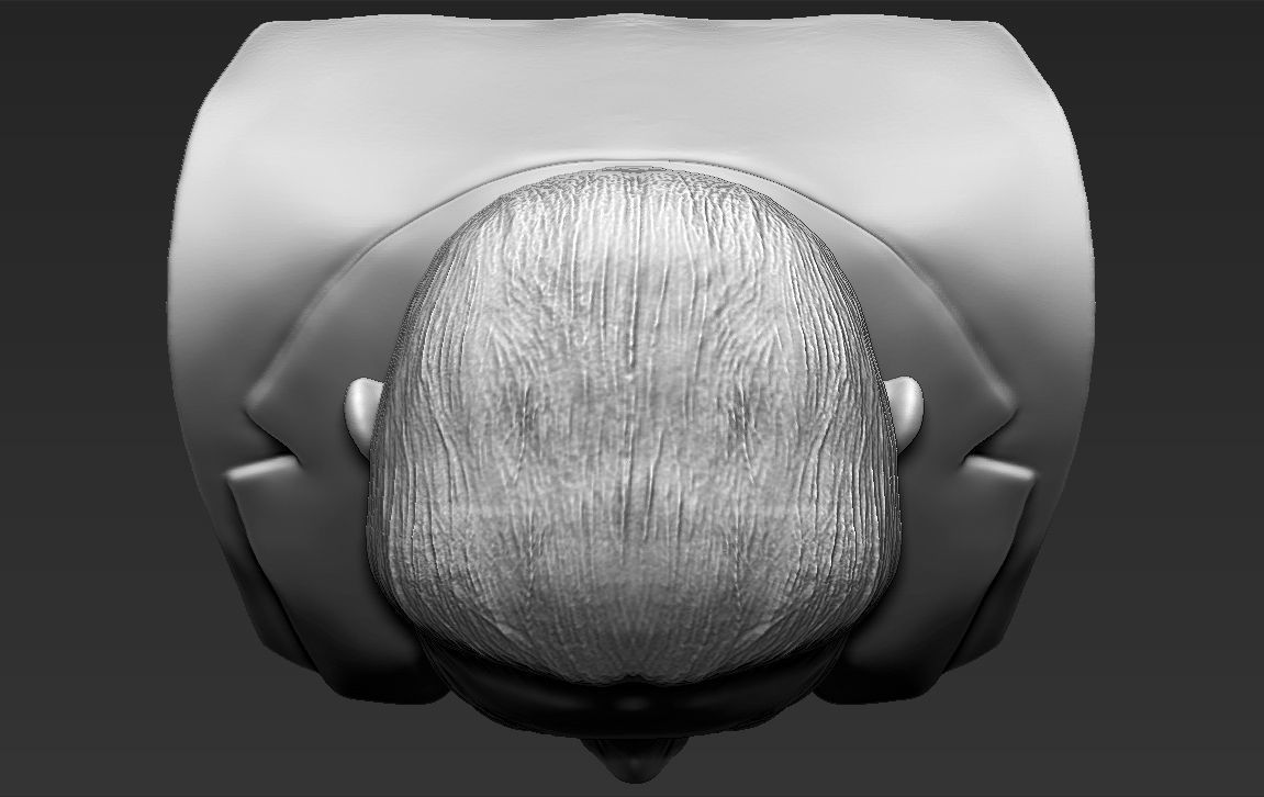 Kim Jong-un bust 3D printing ready stl obj formats 3D print model_18