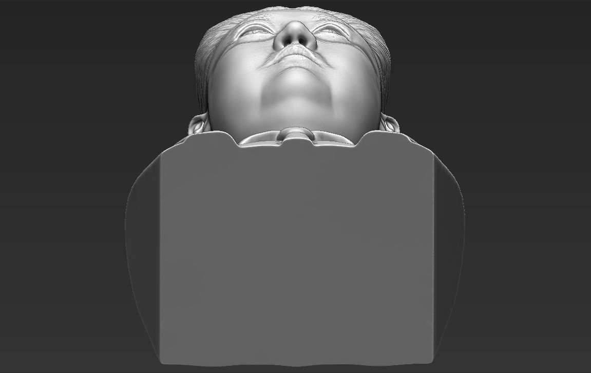 Kim Jong-un bust 3D printing ready stl obj formats 3D print model_26