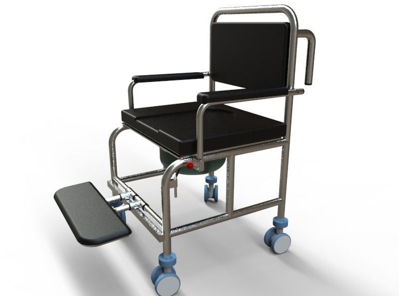 shower chair 3D model_4