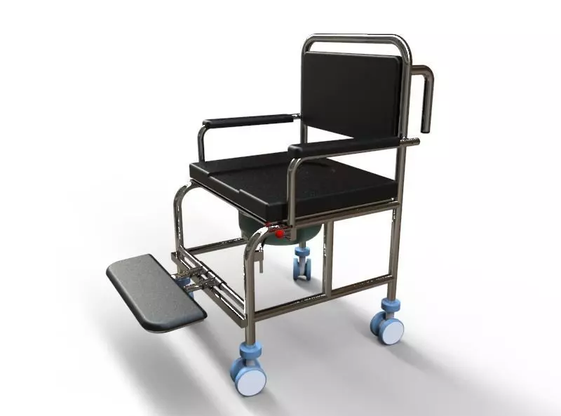 shower chair 3D model_0