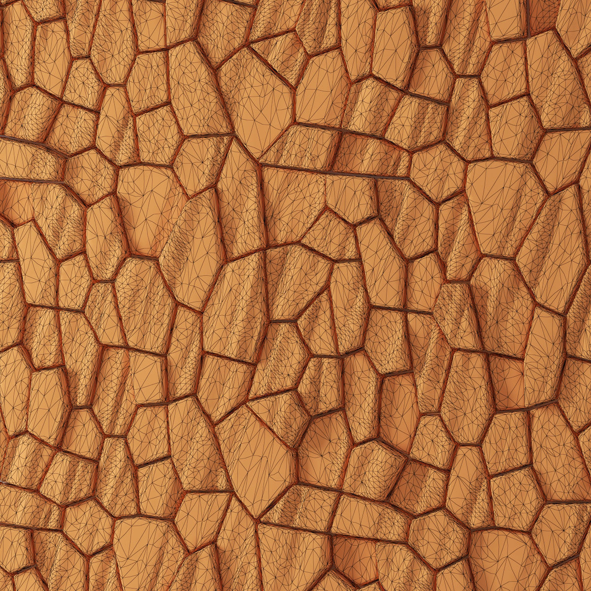 Panel white decorative 3D model_4