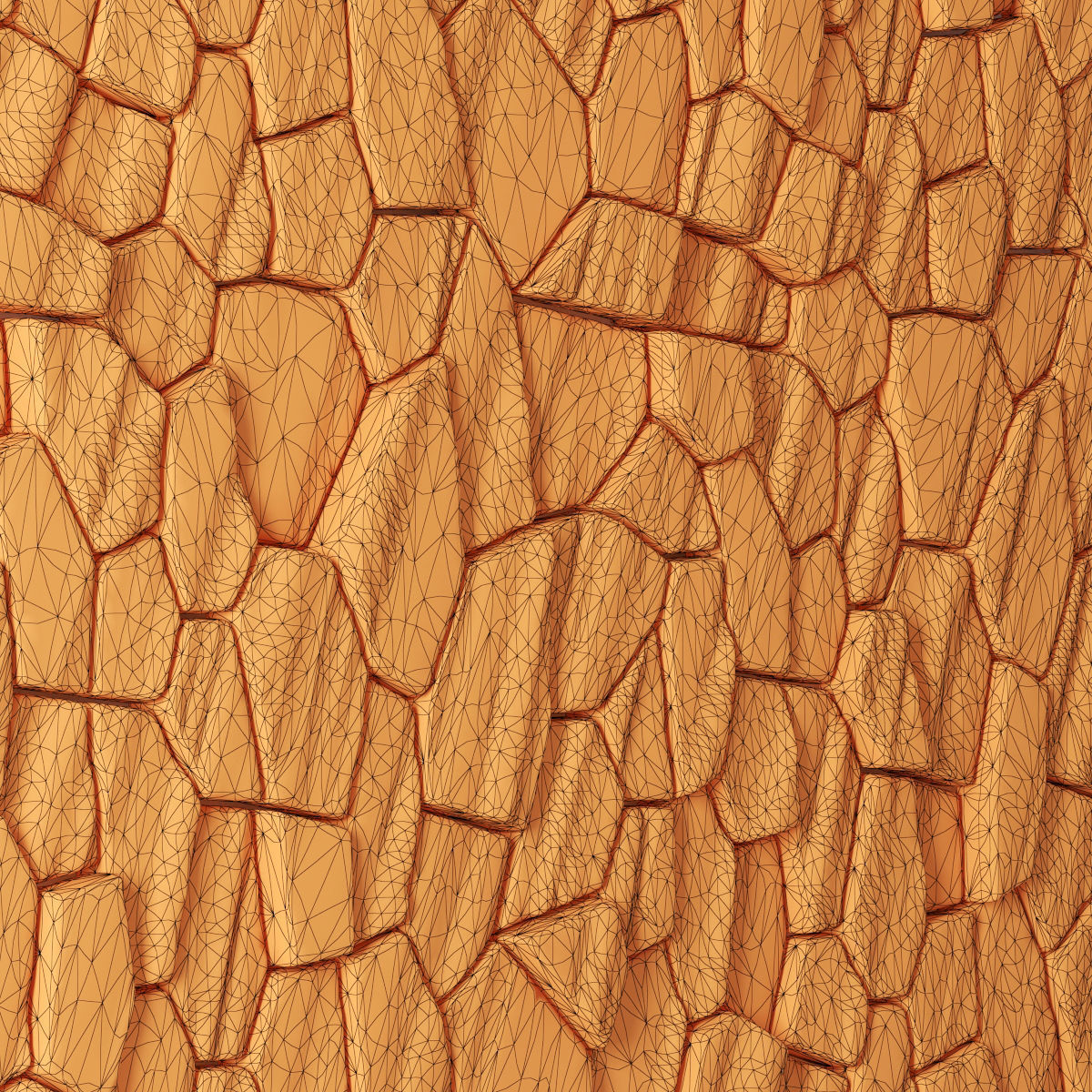 Panel white decorative 3D model_6