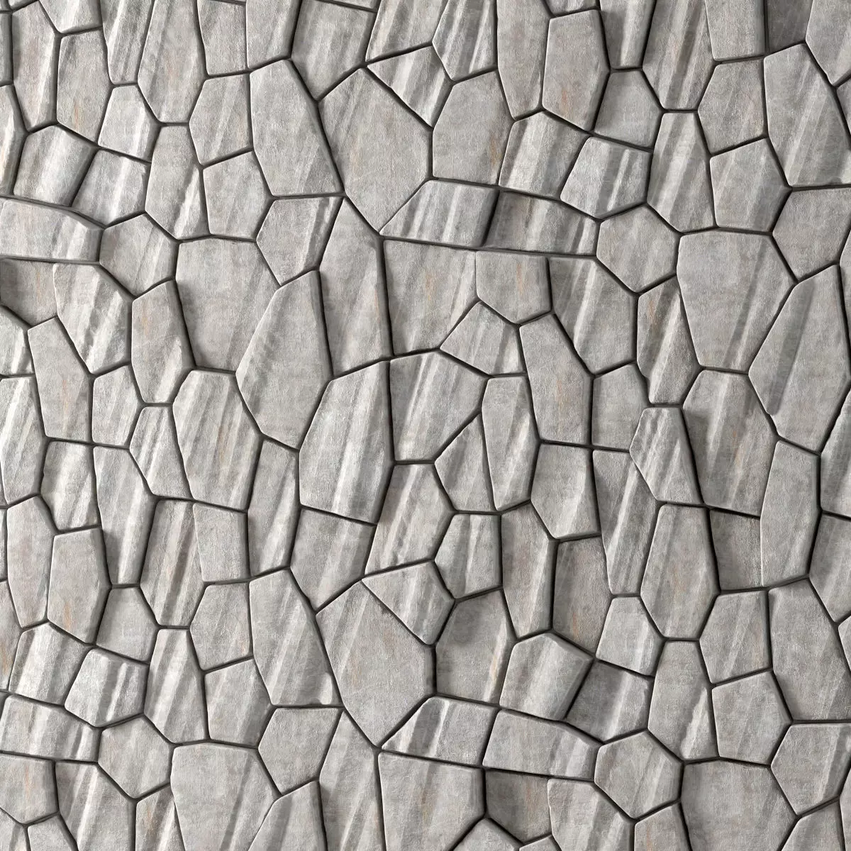 Panel white decorative 3D model_0