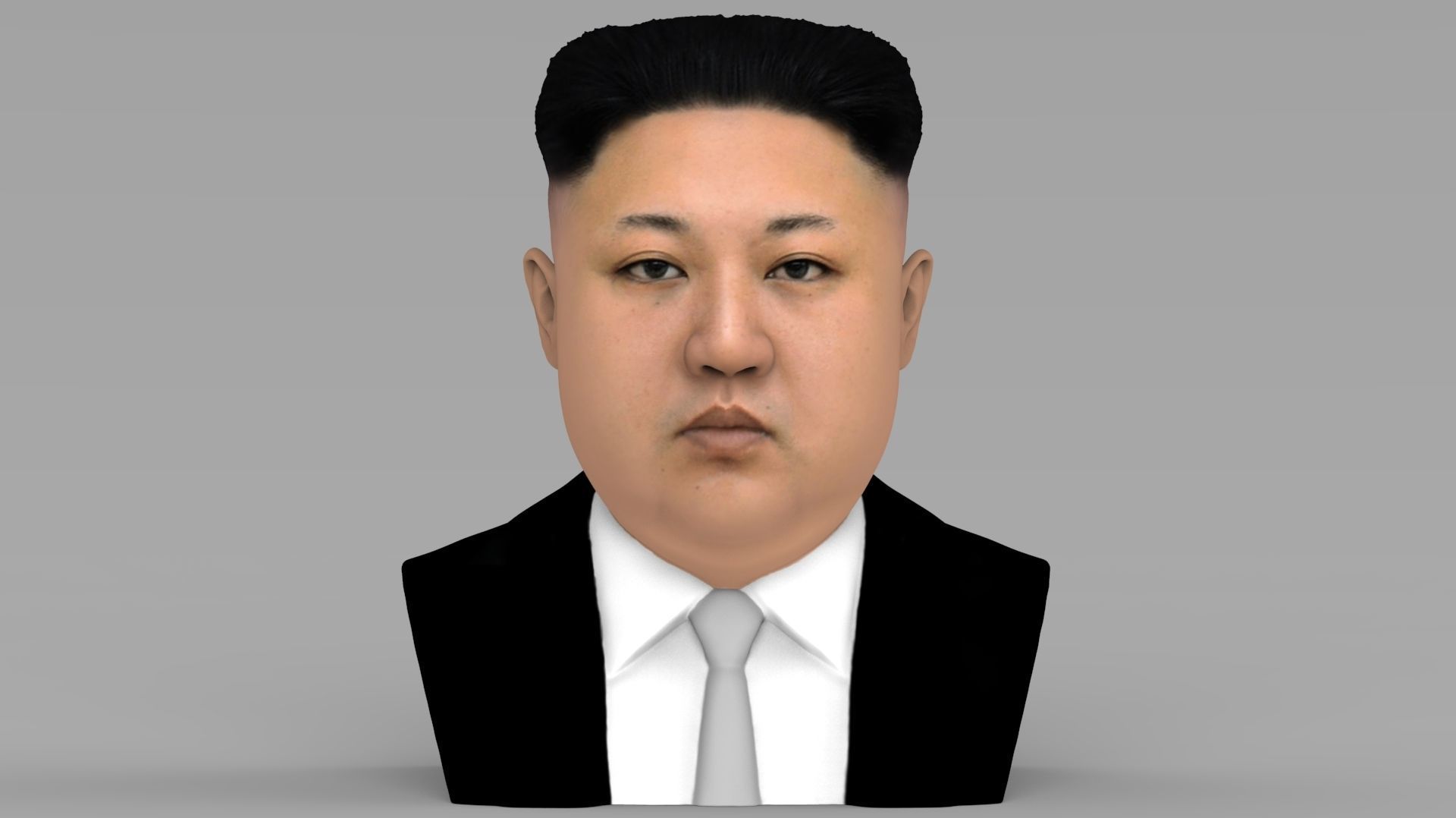 Kim Jong-un bust ready for full color 3D printing 3D model 3D printable ...