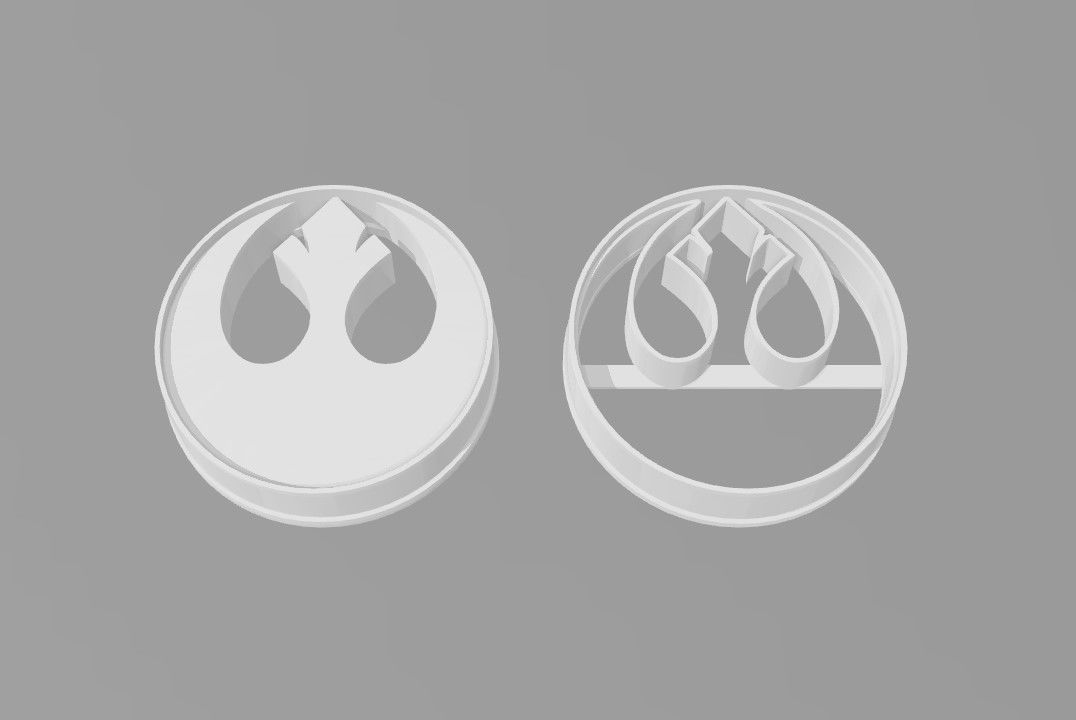 Star Wars Cookie cutters 3D print model_11
