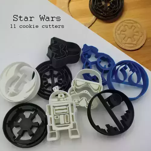 Star Wars Cookie cutters 3D print model Star Wars Cookie cutters 3D print model