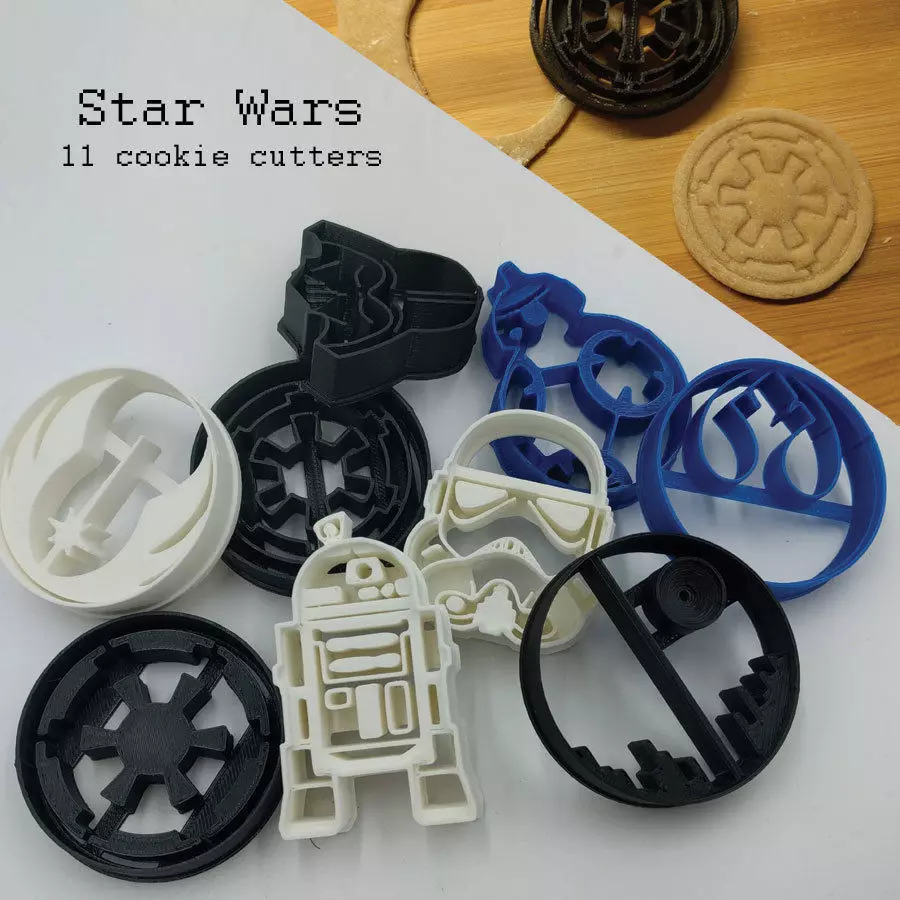 Star Wars Cookie cutters 3D print model_0