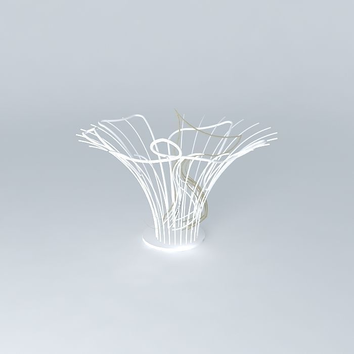 Fish Splash Sculpture Free 3D model_1