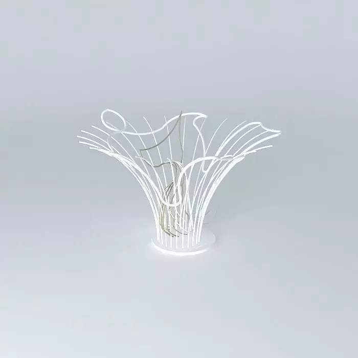 Fish Splash Sculpture Free 3D model_0