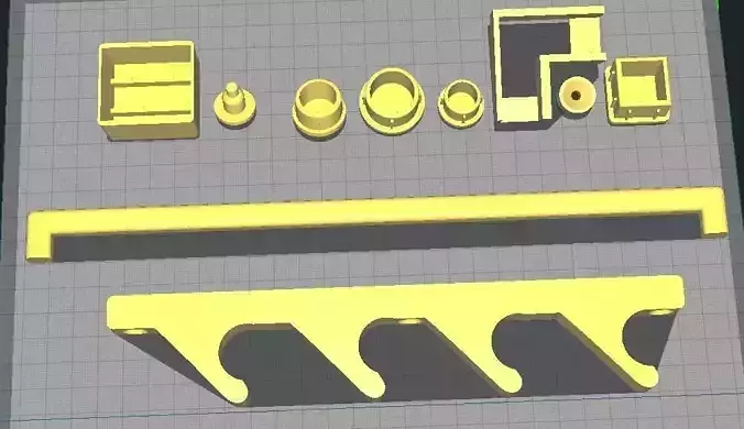 Pack Utilities - Chair Foot and Profiles 3D print model