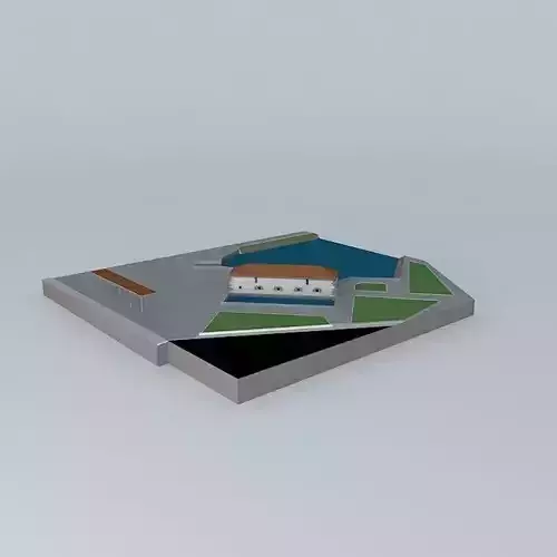 Zaporito tidal mill San Fernando Free 3D model