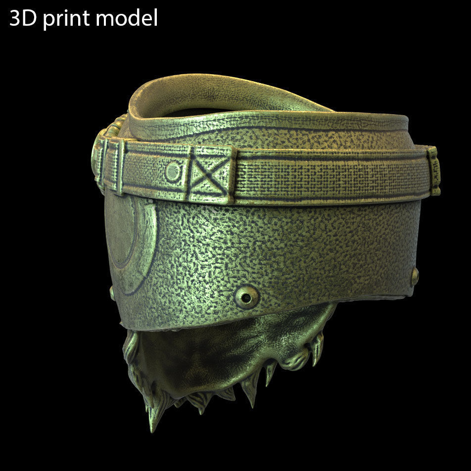 skull ring biker helmet vol 2 jewelry 3D print model_6