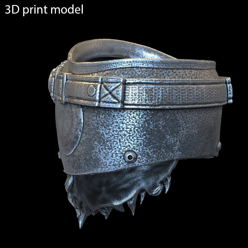 skull ring biker helmet vol 2 jewelry 3D print model_3