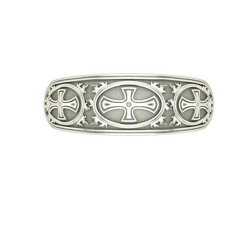 Cross ornament ring 3D print model