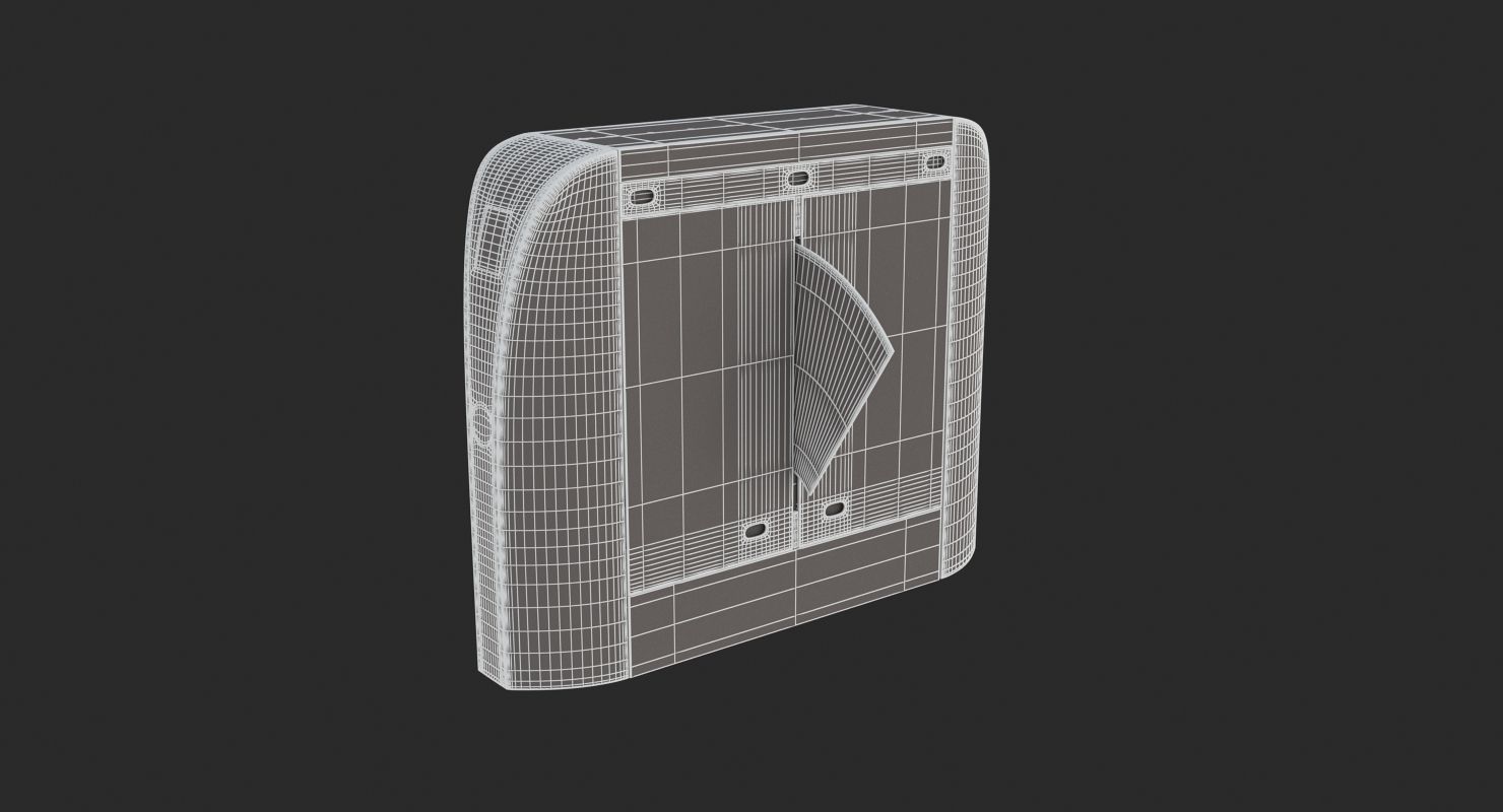 Automatic Turnstiles Gate 3D model_8