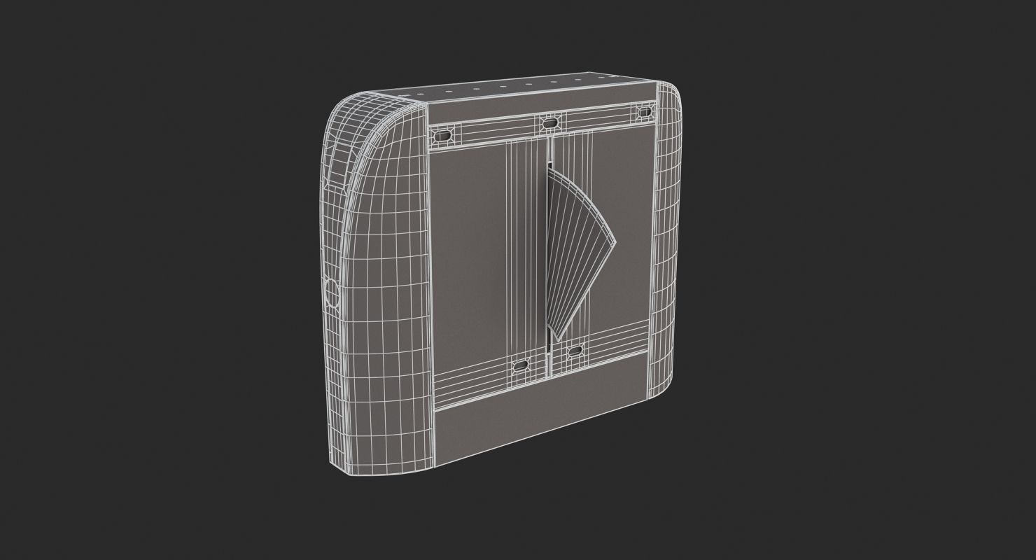 Automatic Turnstiles Gate 3D model_7