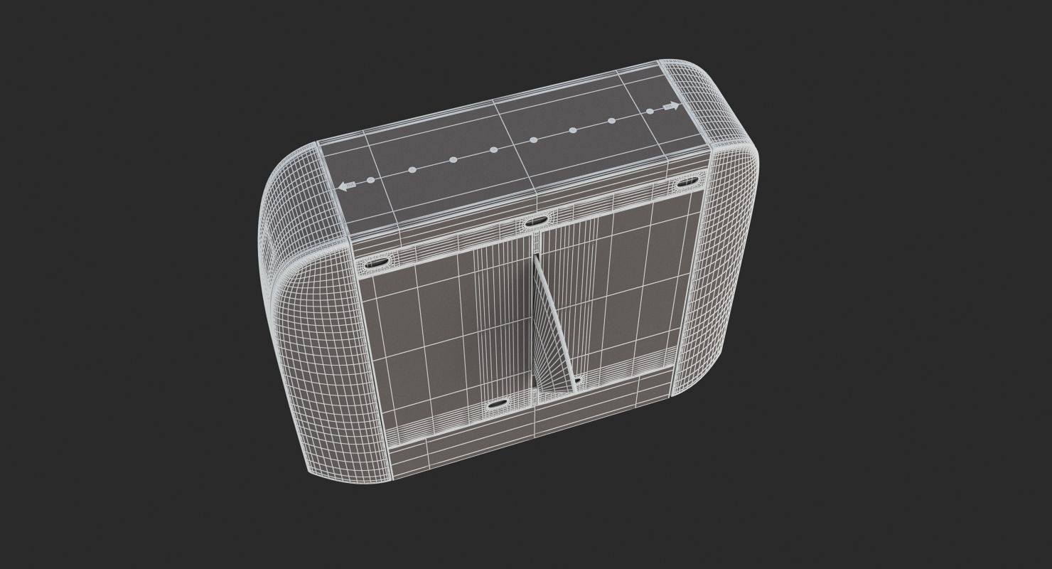Automatic Turnstiles Gate 3D model_12