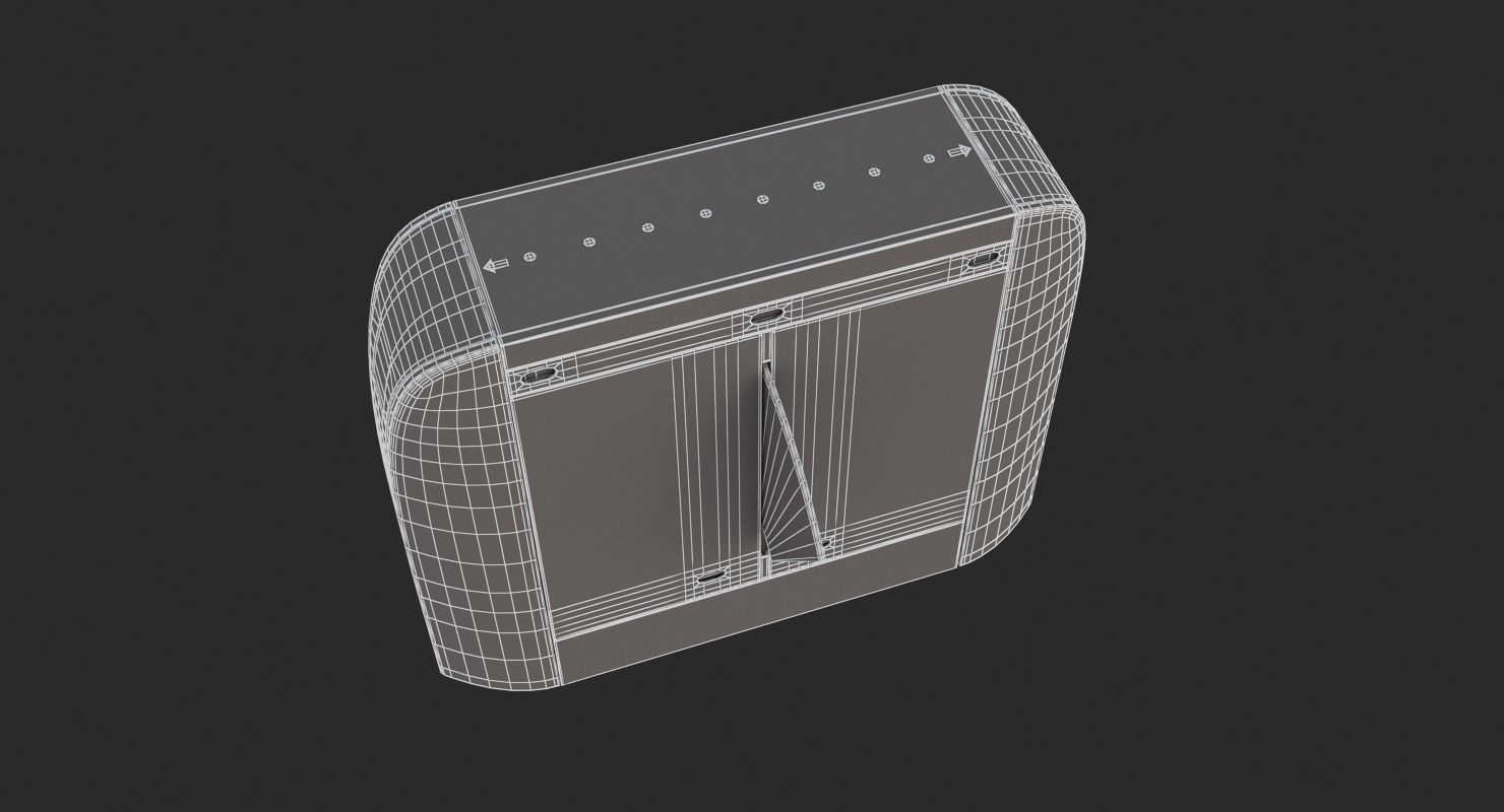 Automatic Turnstiles Gate 3D model_11
