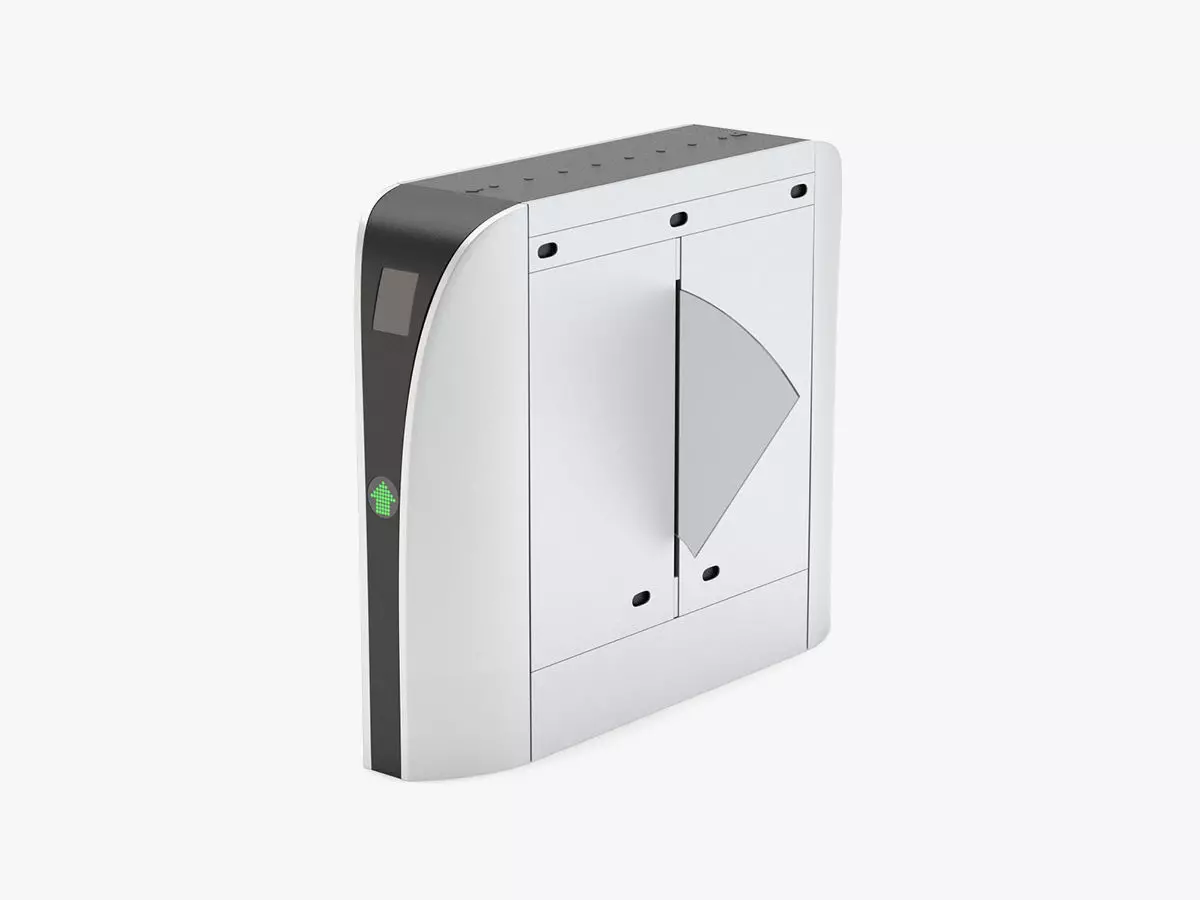 Automatic Turnstiles Gate 3D model_0
