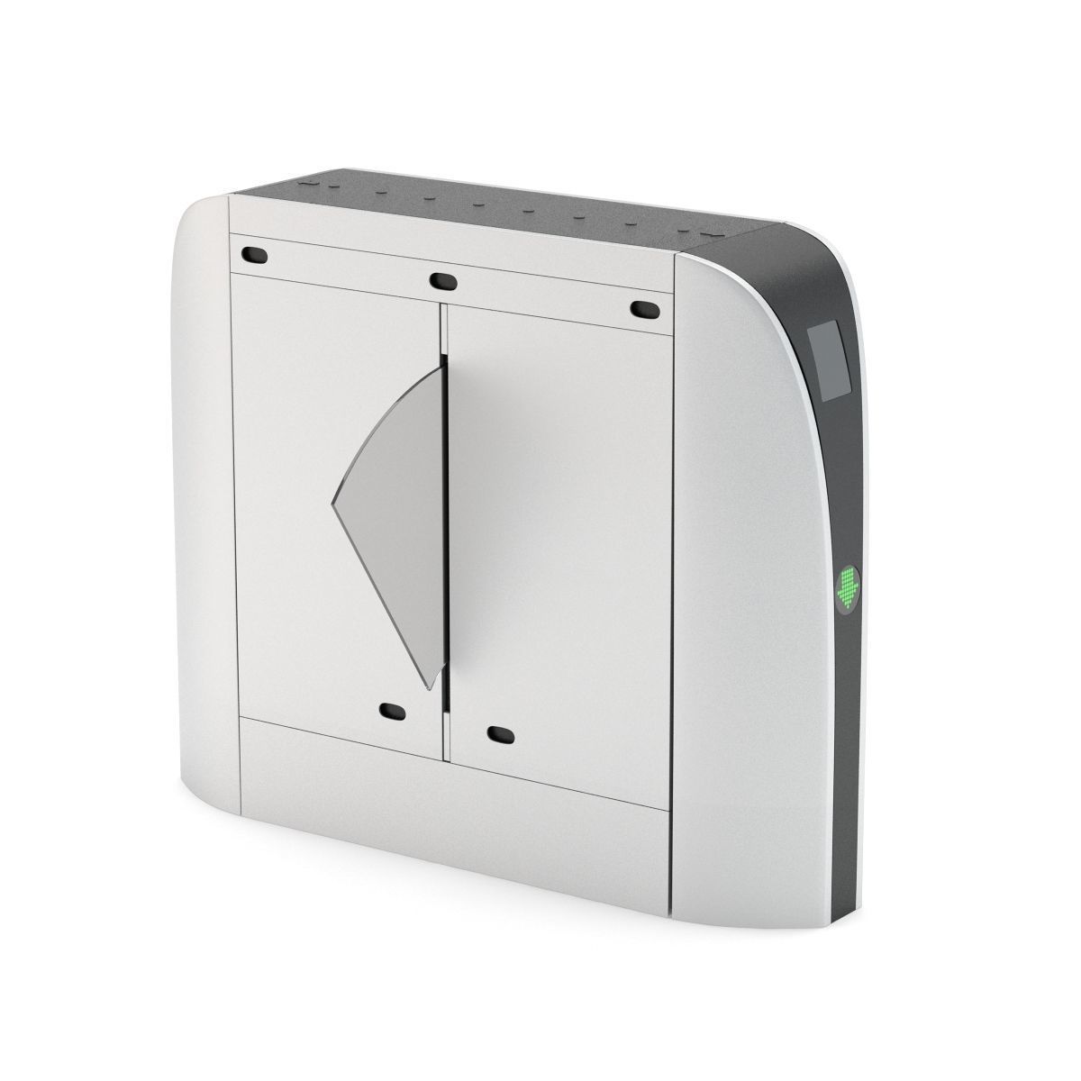 Automatic Turnstiles Gate 3D model_3