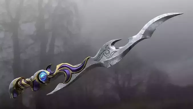 Fantasy Hero Sword 3D model