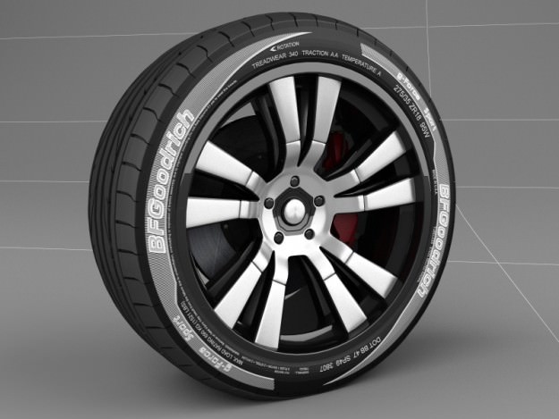 Wheel concept 2 3D model_1