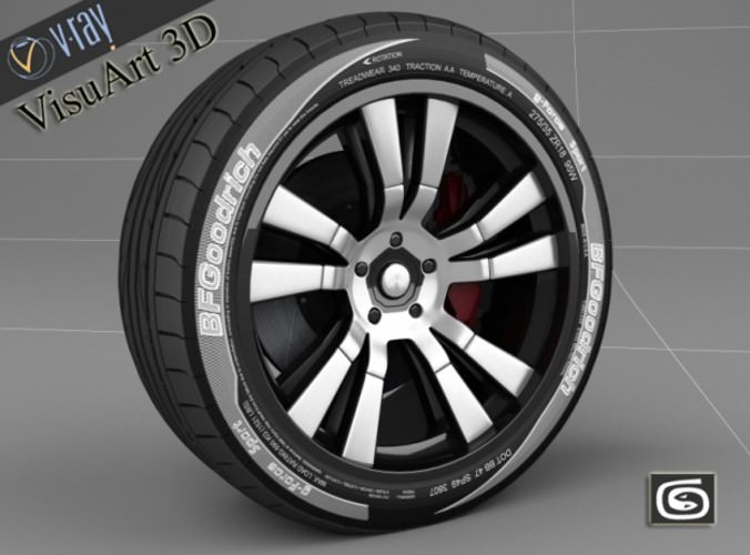 Wheel concept 2 3D model