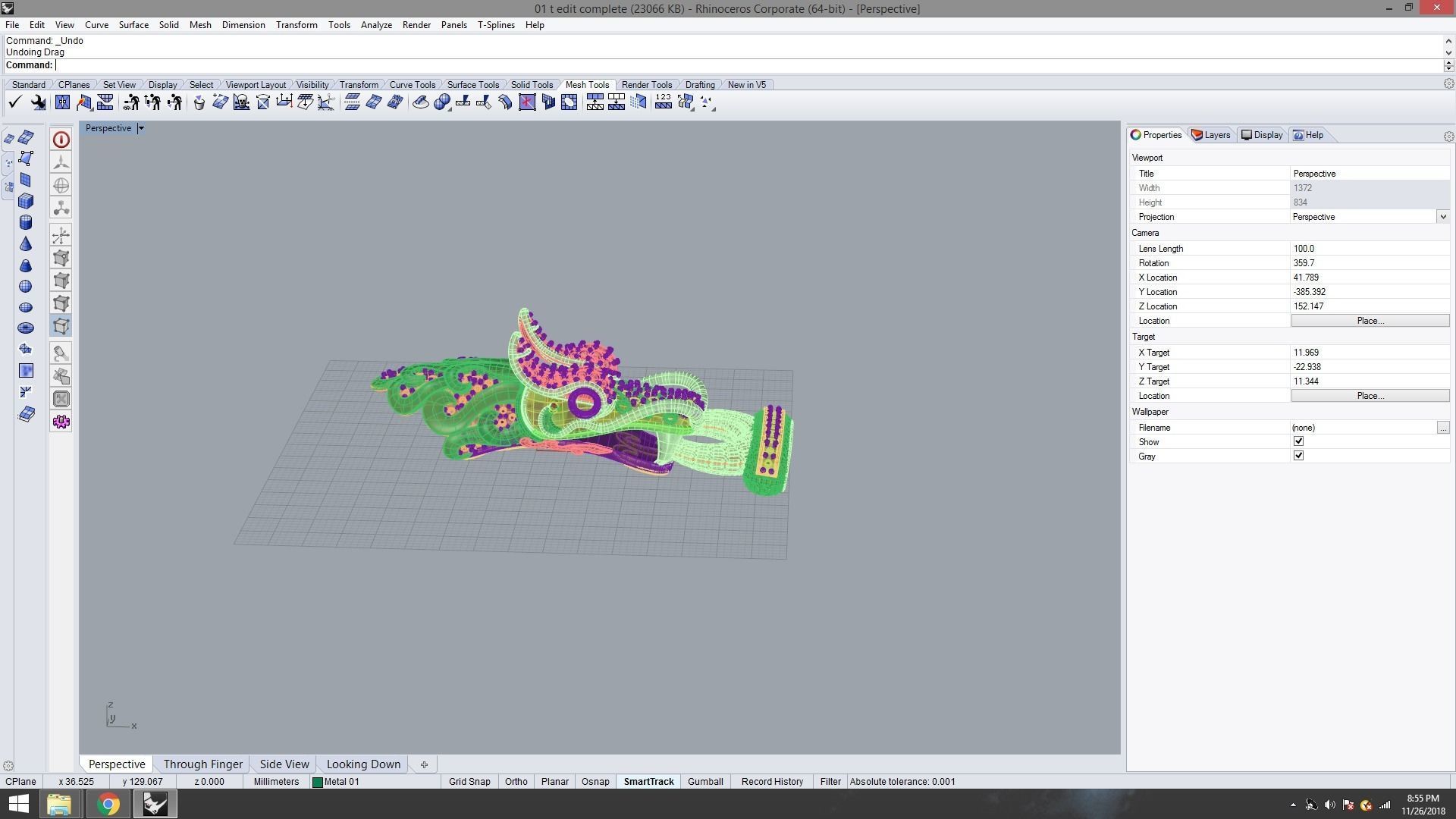 DRAGON BRACELET 3D print model_3