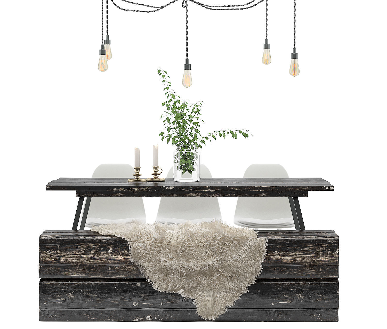 Dining Furnitures Set 18 3D model_1