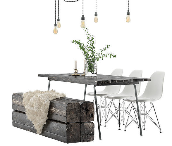 Dining Furnitures Set 18 3D model