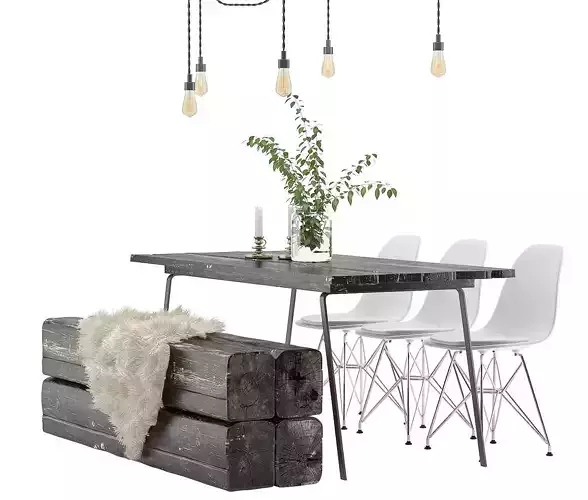 Dining Furnitures Set 18 3D model