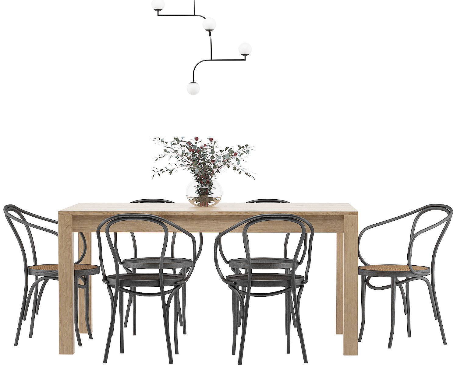 Dining Furnitures Set 19 3D model_1