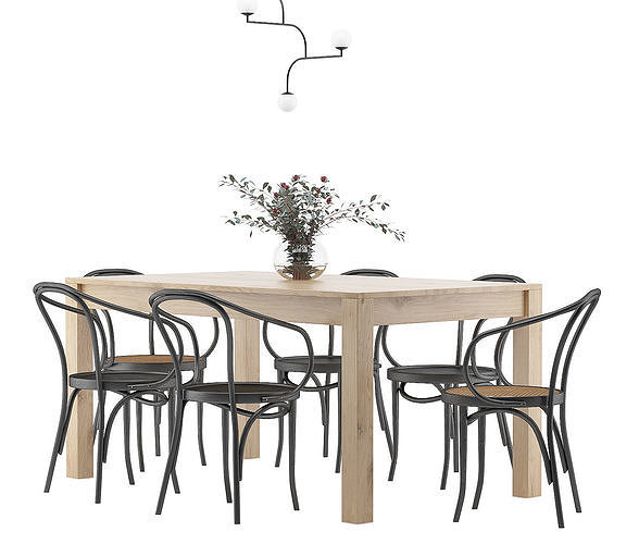 Dining Furnitures Set 19 3D model