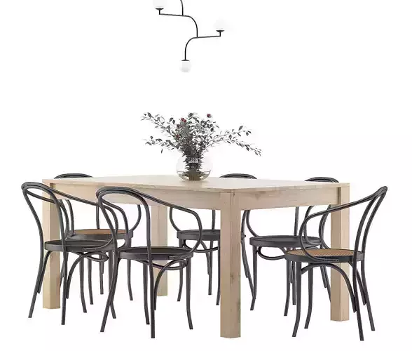 Dining Furnitures Set 19 3D model