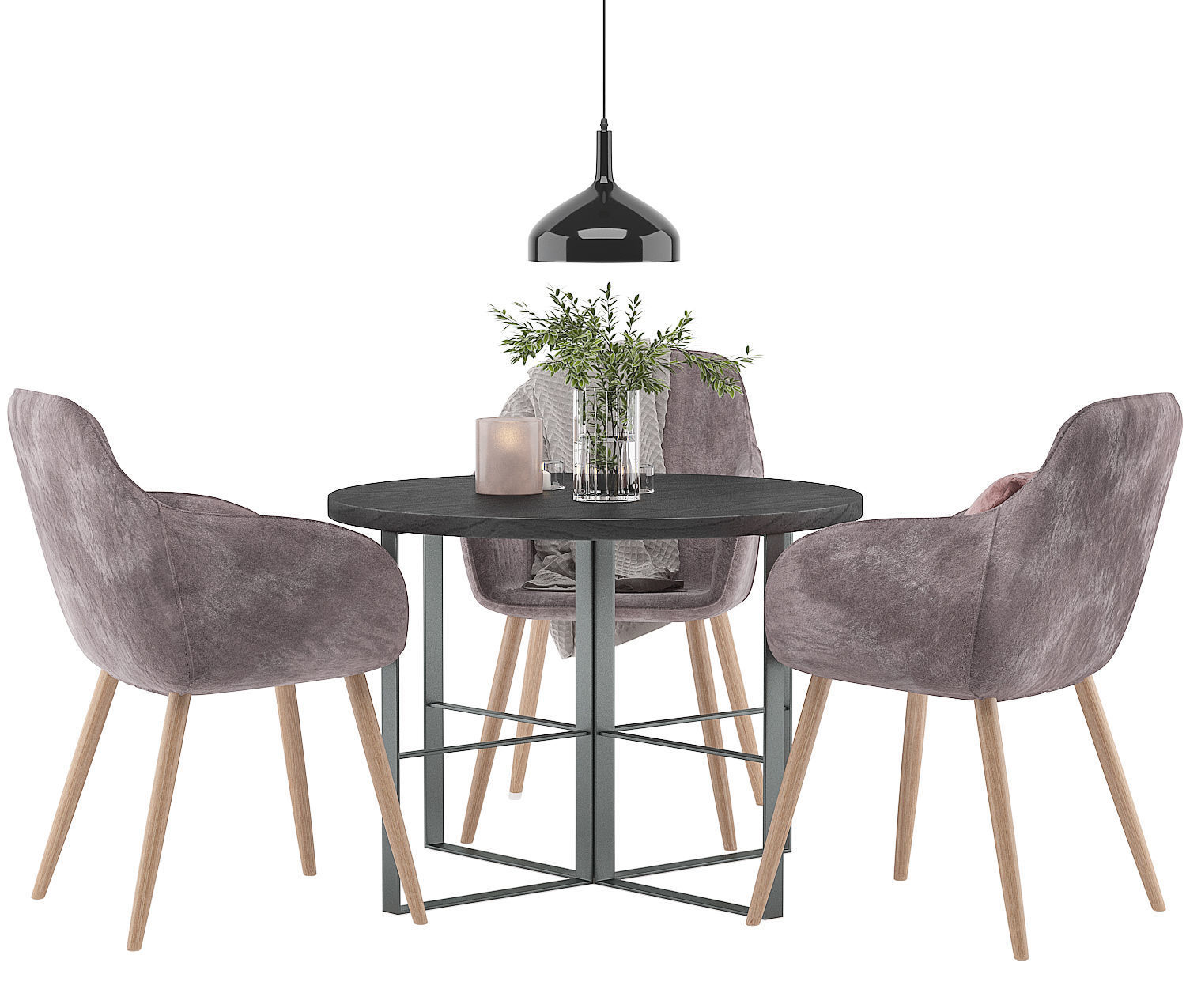Dining Furnitures Set 20 3D model_1