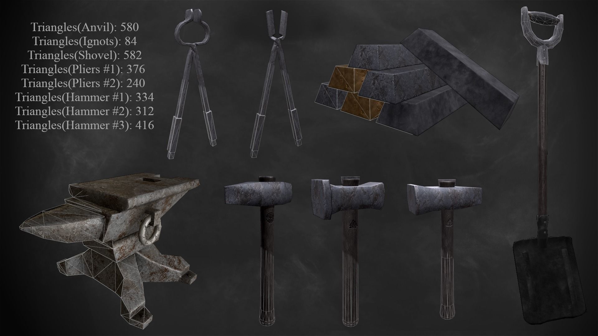 Medieval pack PBR Low-poly 3D model_1