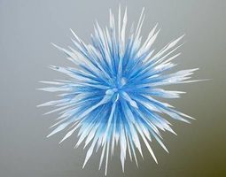 color glass sculpture 3D model_4