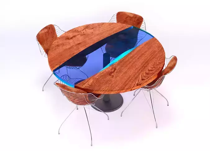 Resin round table