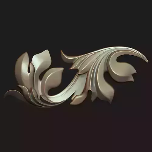 Carved decor 01 3D model 3D model