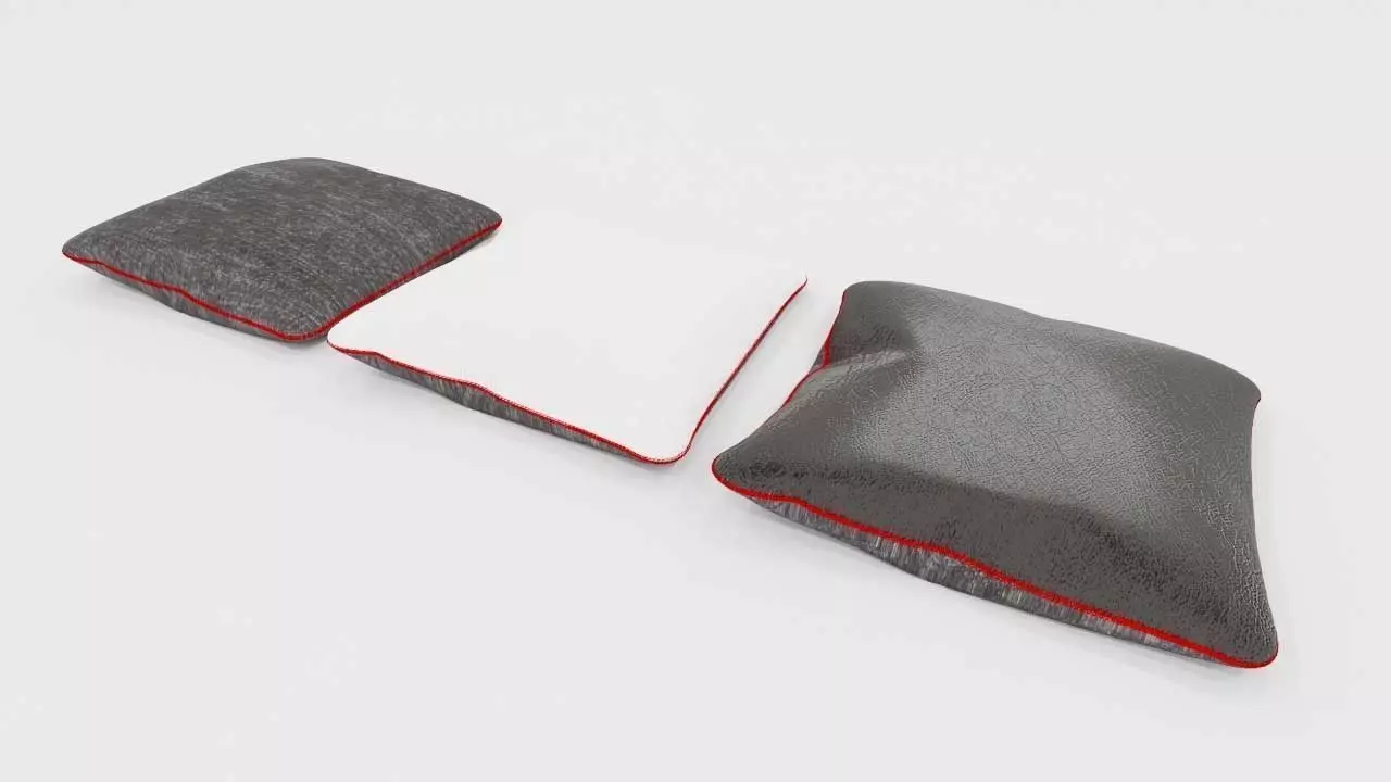 linea oda cojines  Free low-poly 3D model_0