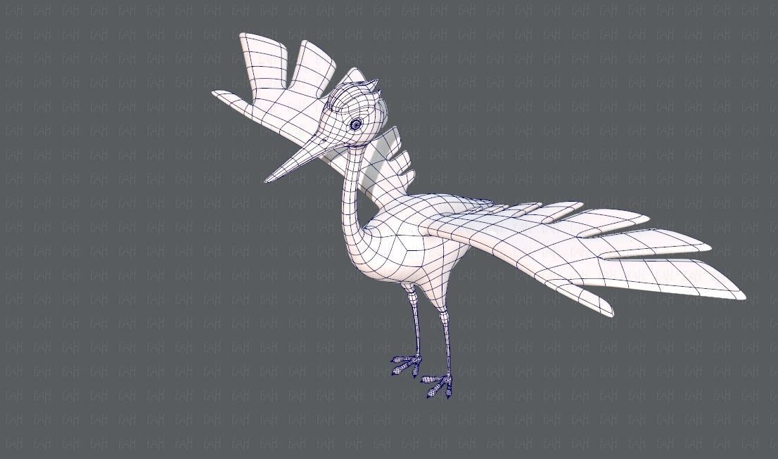 Crane V01 Low-poly 3D model_32