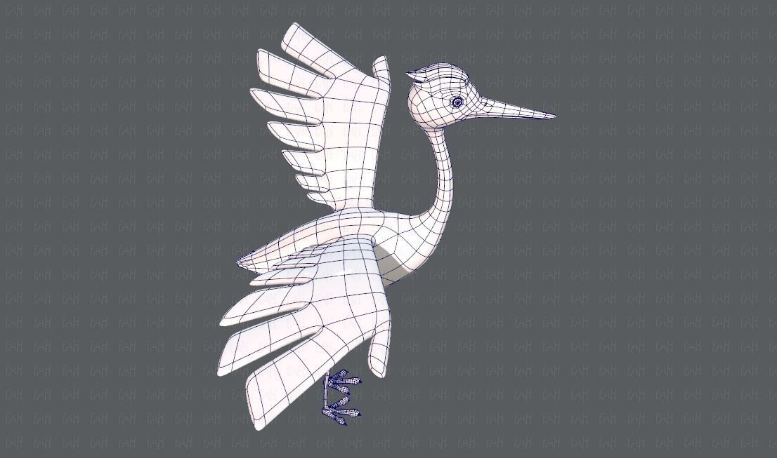 Crane V01 Low-poly 3D model_27