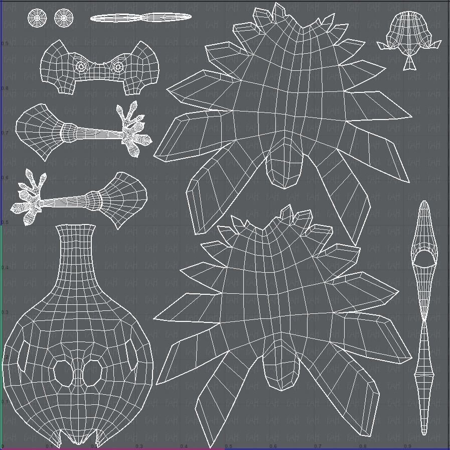 Crane V01 Low-poly 3D model_45