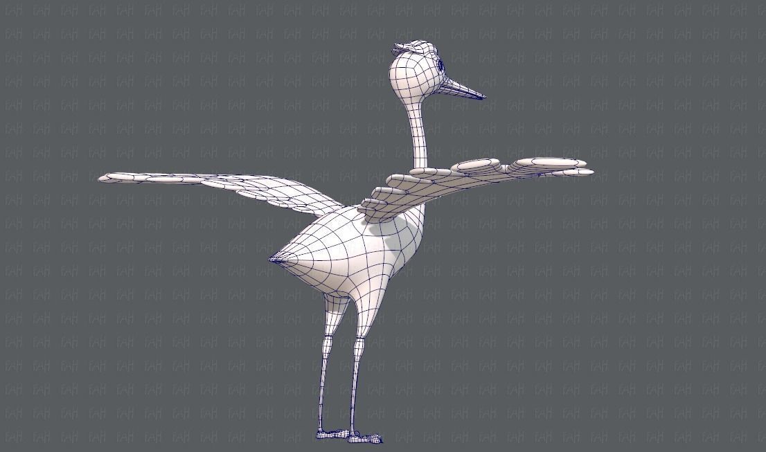 Crane V01 Low-poly 3D model_12